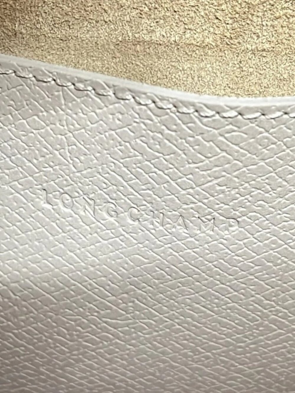 LONGCHAMP Epure 10269HYZ555 Beige Leather Tote Bag - Picture 9 of 15